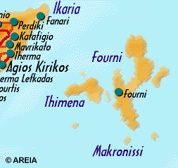 Map of Fourni