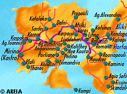 Map of Limnos
