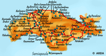 Map of Samos