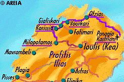 Map of Kea