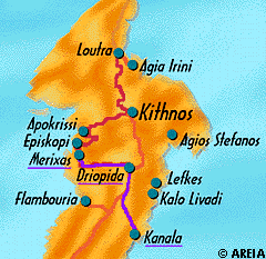 Map of Kithnos