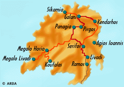 Map of Serifos