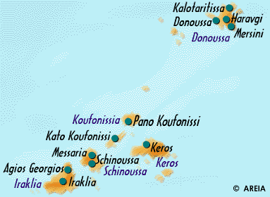 Map of Small Cyclades