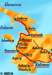 Map of Kalymnos