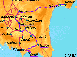 Map of Kythera - Tour 2
