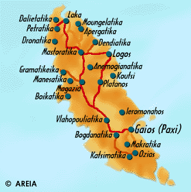 Map of Paxi-Antipaxi